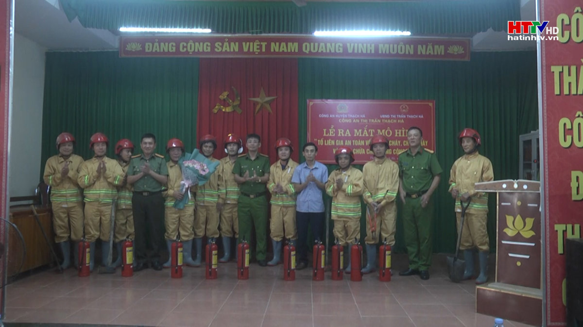 Thạch Hà ra mắt mô hình “Tổ liên gia an toàn phòng cháy chữa cháy”