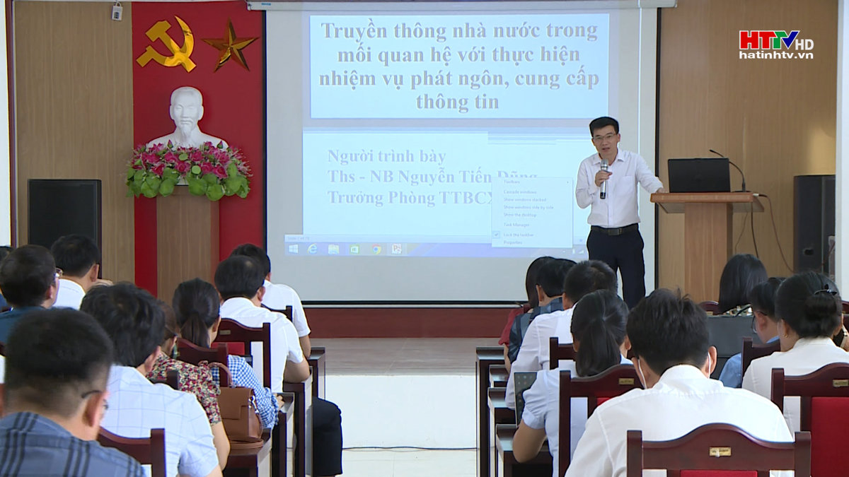 Sở Thông tin và Truyền thông tập huấn công tác phát ngôn, cung cấp thông tin cho báo chí