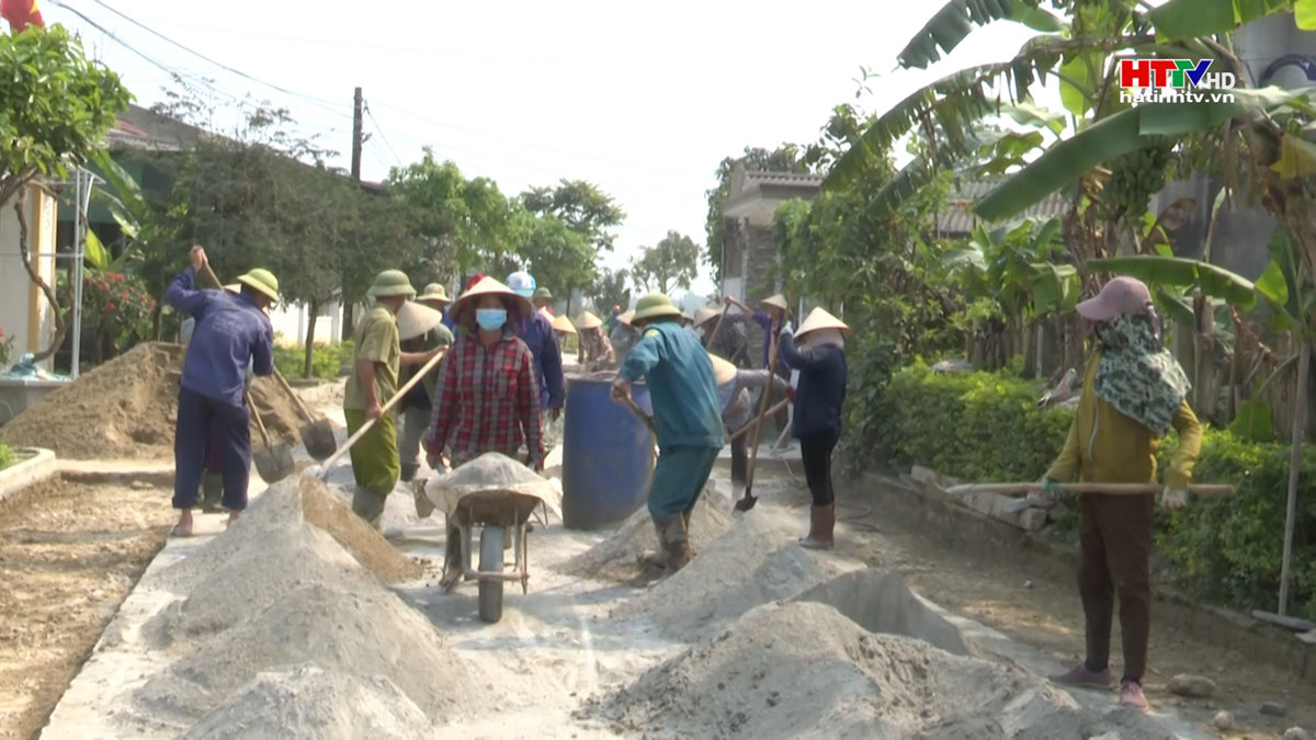 Thạch Hà làm mới 43 km đường giao thông nông thôn