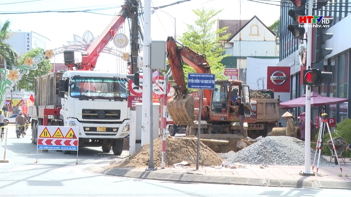 Thành phố đẩy nhanh tiến độ công trình hạ tầng đô thị