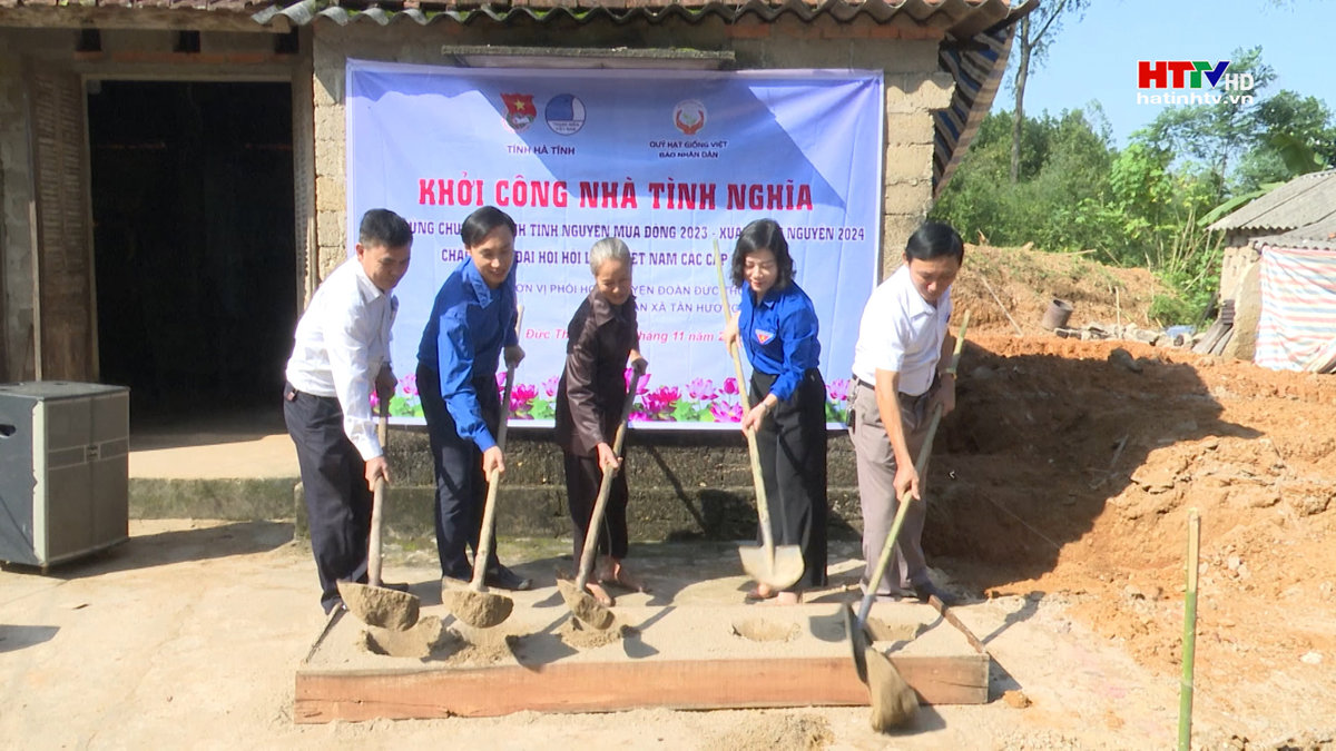Tỉnh đoàn hỗ trợ xây dựng nhà tình nghĩa