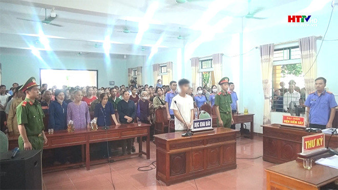 Tòa án Hương Sơn xét xử đối tượng “Hủy hoại tài sản”