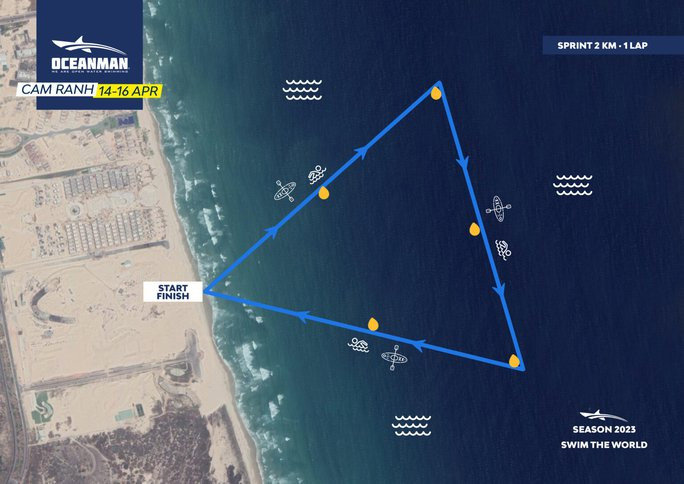 Việt Nam lần đầu tổ chức giải bơi biển quốc tế Oceanman